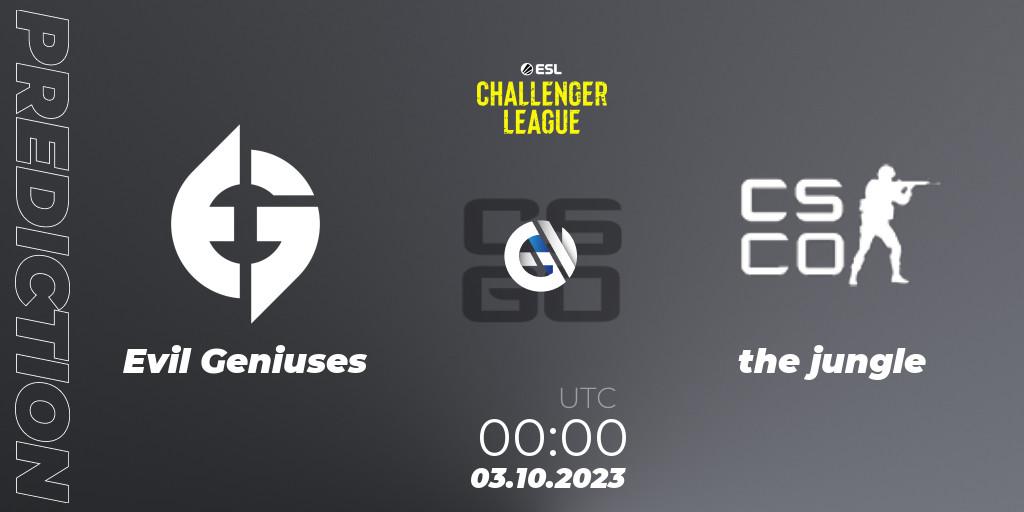 Prognose für das Spiel Evil Geniuses VS Eros. 13.11.23. CS2 (CS:GO) - ESL Challenger League Season 46: North America