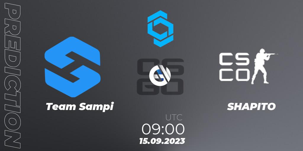 Prognose für das Spiel Team Sampi VS SHAPITO. 15.09.23. CS2 (CS:GO) - CCT East Europe Series #2