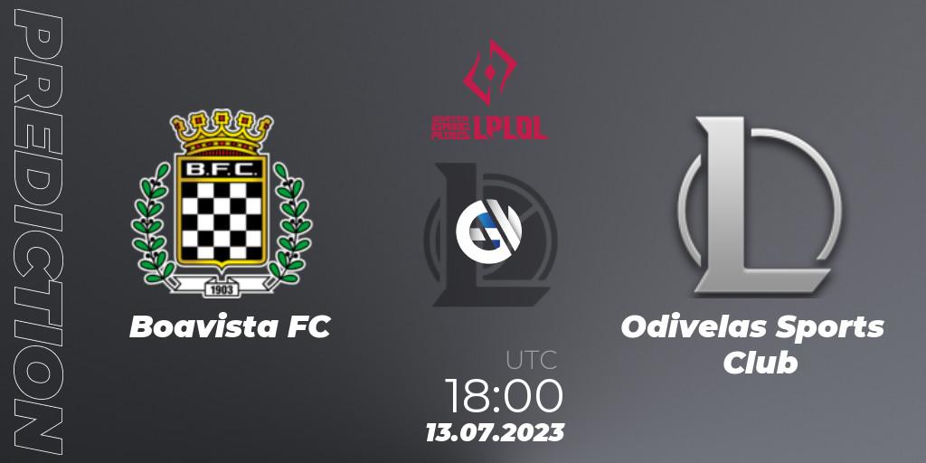 Prognose für das Spiel Boavista FC VS Odivelas Sports Club. 13.07.2023 at 18:00. LoL - LPLOL Split 2 2023 - Group Stage
