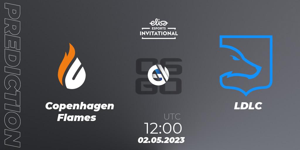 Prognose für das Spiel ex-Copenhagen Flames VS LDLC. 02.05.23. CS2 (CS:GO) - Elisa Invitational Spring 2023