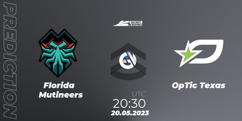 Prognose für das Spiel Florida Mutineers VS OpTic Texas. 20.05.2023 at 20:30. Call of Duty - Call of Duty League 2023: Stage 5 Major Qualifiers