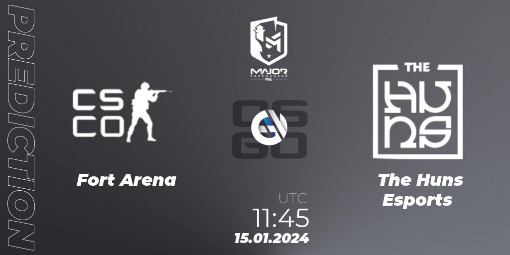 Prognose für das Spiel Fort Arena VS The Huns Esports. 15.01.2024 at 12:15. Counter-Strike (CS2) - PGL CS2 Major Copenhagen 2024 East Asia RMR Open Qualifier