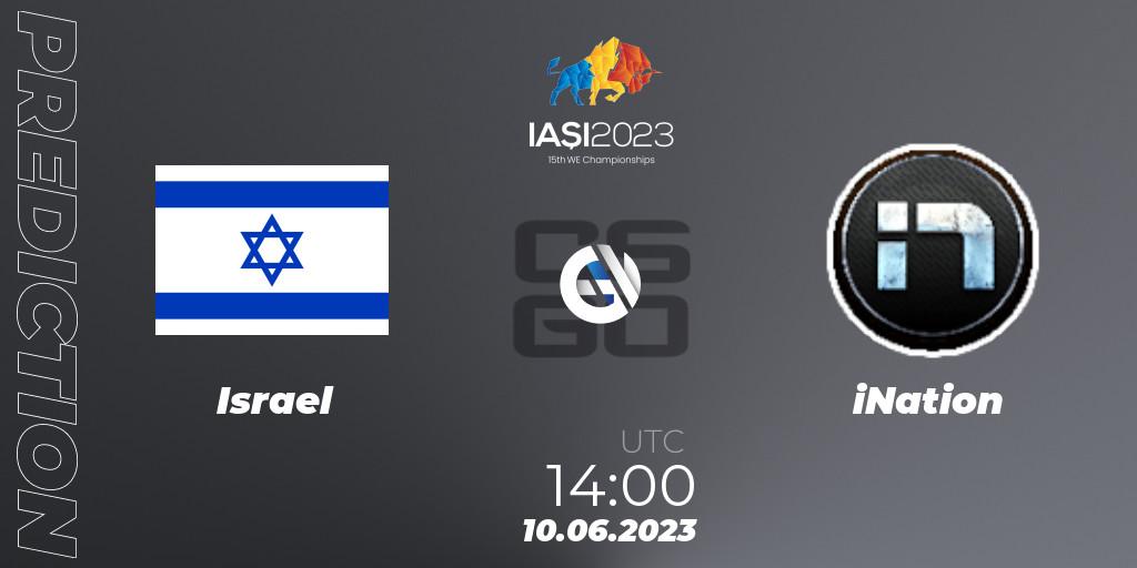 Prognose für das Spiel Israel VS iNation. 10.06.23. CS2 (CS:GO) - IESF World Esports Championship 2023: Eastern Europe Qualifier