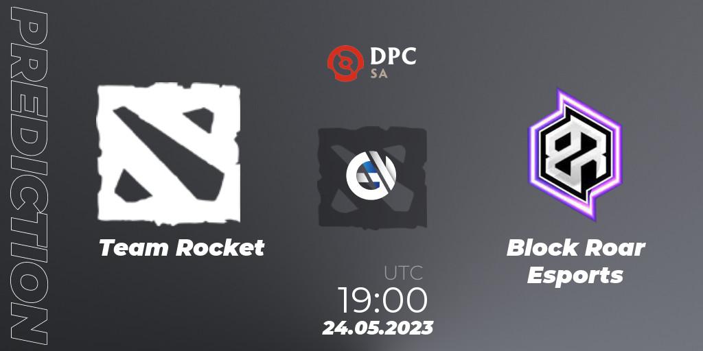 Prognose für das Spiel Team Rocket VS Block Roar Esports. 24.05.23. Dota 2 - DPC 2023 Tour 3: SA Closed Qualifier