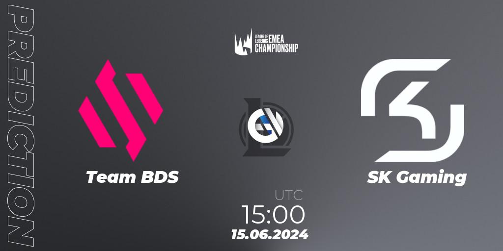 Prognose für das Spiel Team BDS VS SK Gaming. 15.06.2024 at 15:00. LoL - LEC Summer 2024 - Regular Season