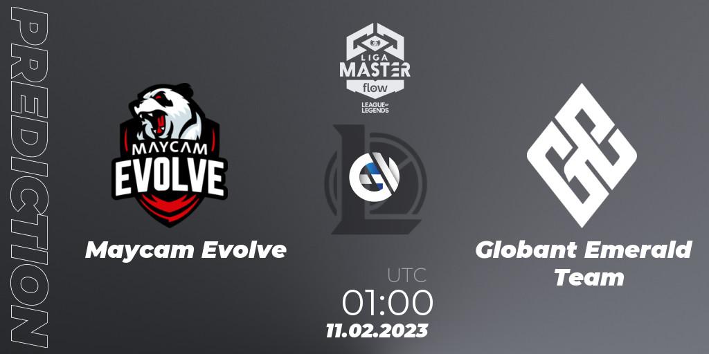 Prognose für das Spiel Maycam Evolve VS Globant Emerald Team. 11.02.23. LoL - Liga Master Opening 2023 - Group Stage
