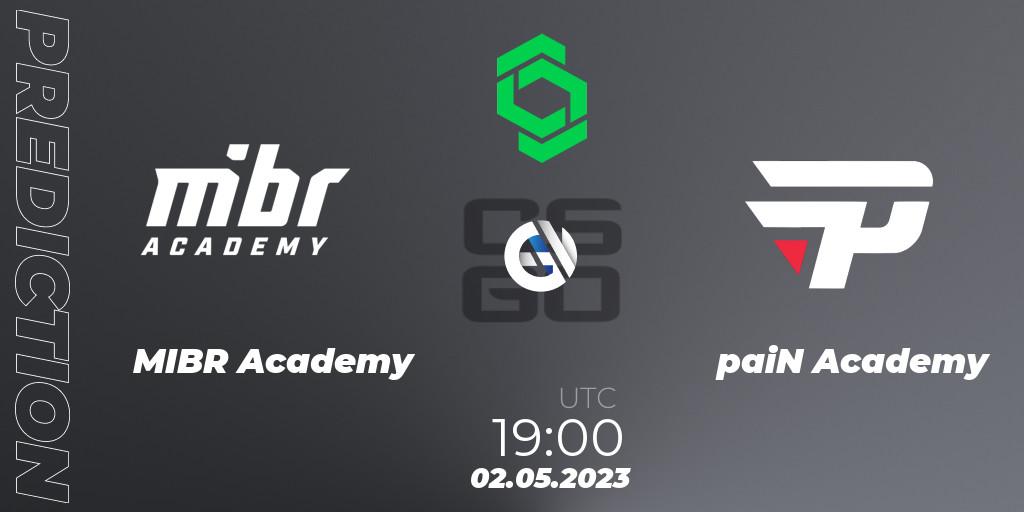 Prognose für das Spiel MIBR Academy VS paiN Academy. 02.05.2023 at 19:00. Counter-Strike (CS2) - CCT South America Series #7