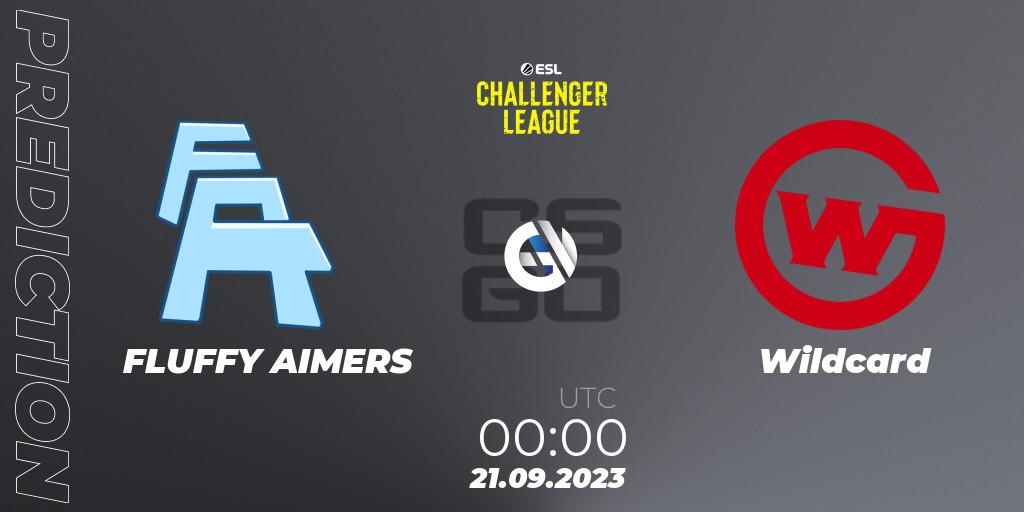 Prognose für das Spiel FLUFFY AIMERS VS Wildcard. 21.09.2023 at 00:00. Counter-Strike (CS2) - ESL Challenger League Season 46: North America