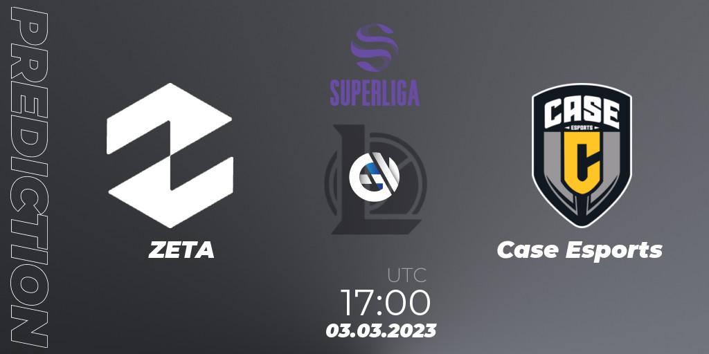 Prognose für das Spiel ZETA VS Case Esports. 03.03.2023 at 17:00. LoL - LVP Superliga 2nd Division Spring 2023 - Group Stage