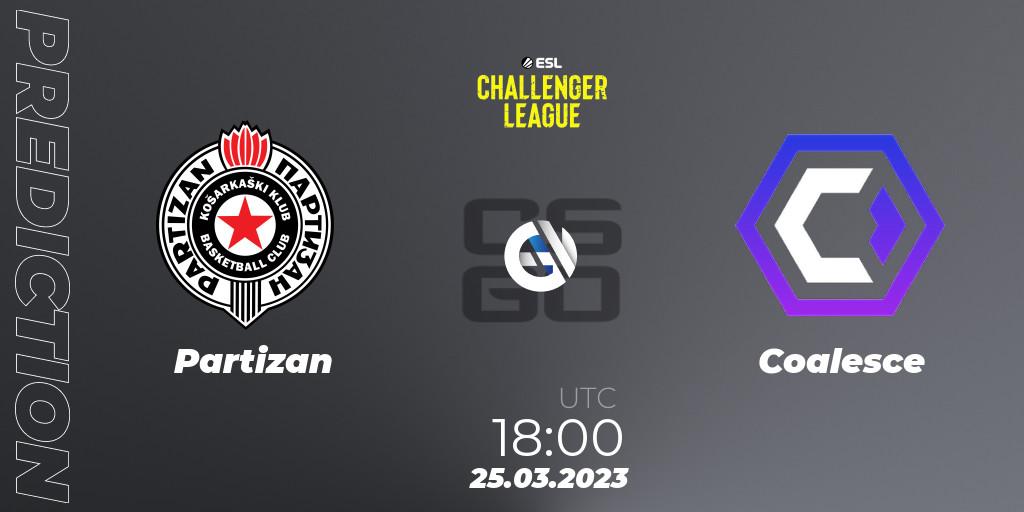 Prognose für das Spiel Partizan VS Coalesce. 25.03.23. CS2 (CS:GO) - ESL Challenger League Season 44 Relegation: Europe