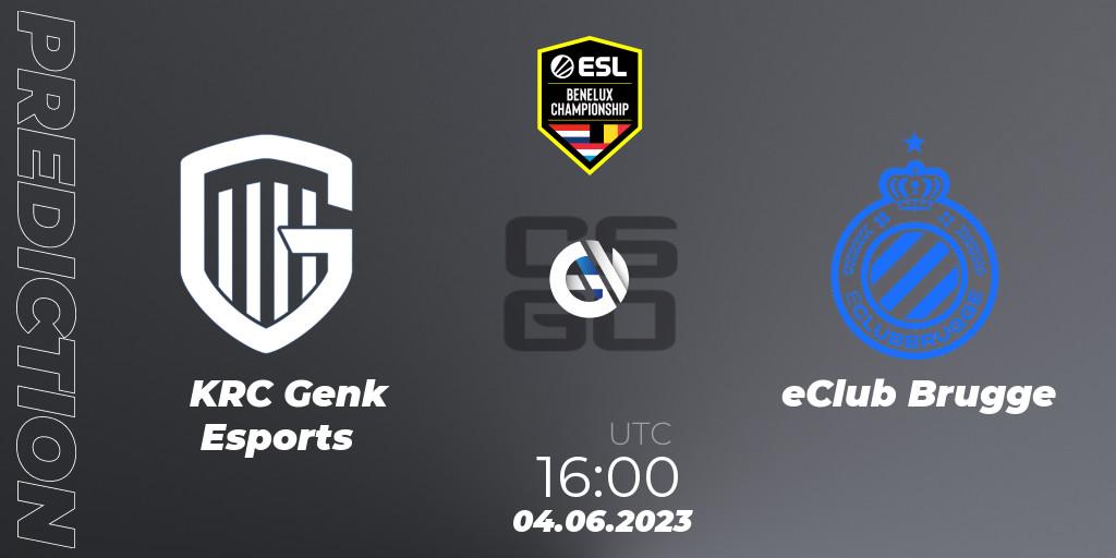 Prognose für das Spiel KRC Genk Esports VS eClub Brugge. 04.06.23. CS2 (CS:GO) - ESL Benelux Championship Spring 2023