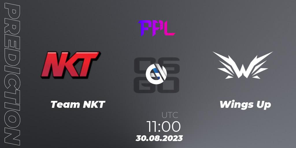 Prognose für das Spiel Team NKT VS Wings Up. 30.08.2023 at 10:50. Counter-Strike (CS2) - Perfect World Arena Premier League Season 5