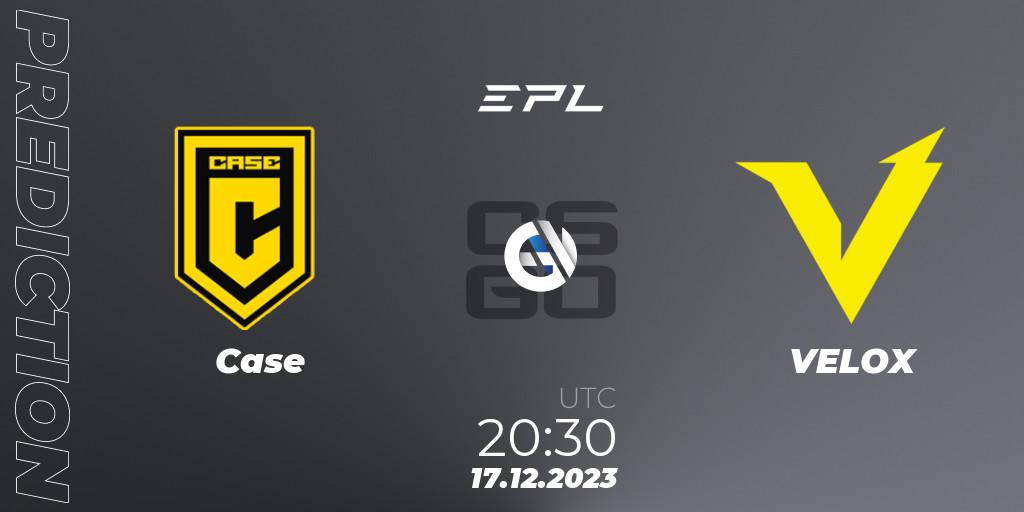 Prognose für das Spiel Case VS VELOX. 17.12.2023 at 20:30. Counter-Strike (CS2) - EPL World Series: Americas Season 5