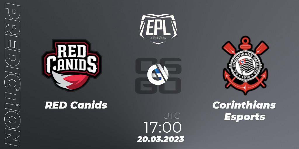 Prognose für das Spiel RED Canids VS Corinthians Esports. 20.03.23. CS2 (CS:GO) - EPL World Series: Americas Season 3