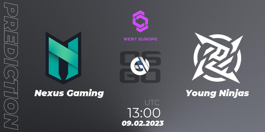 Prognose für das Spiel Nexus Gaming VS iNation. 09.02.23. CS2 (CS:GO) - CCT West Europe Series #1
