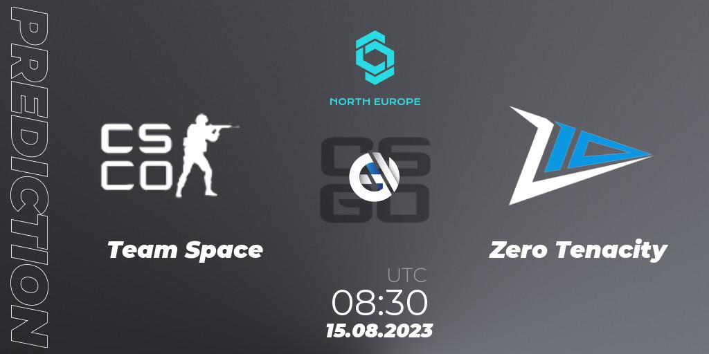 Prognose für das Spiel Team Space VS Zero Tenacity. 15.08.2023 at 08:30. Counter-Strike (CS2) - CCT North Europe Series #7