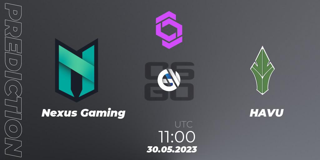 Prognose für das Spiel Nexus Gaming VS HAVU. 30.05.23. CS2 (CS:GO) - CCT West Europe Series 4