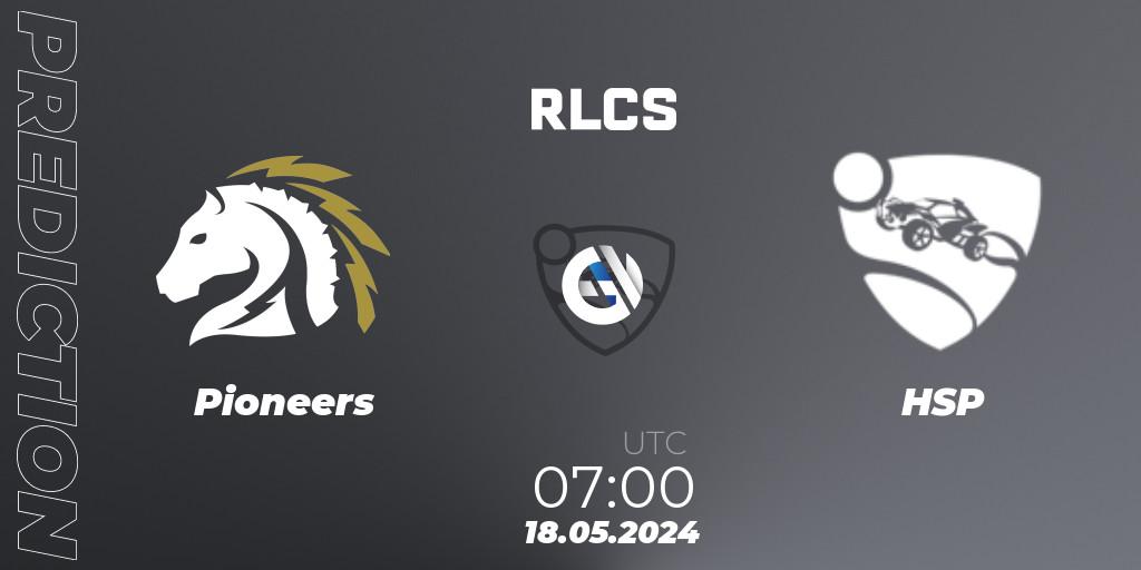 Prognose für das Spiel Pioneers VS HSP. 18.05.2024 at 07:00. Rocket League - RLCS 2024 - Major 2: OCE Open Qualifier 5