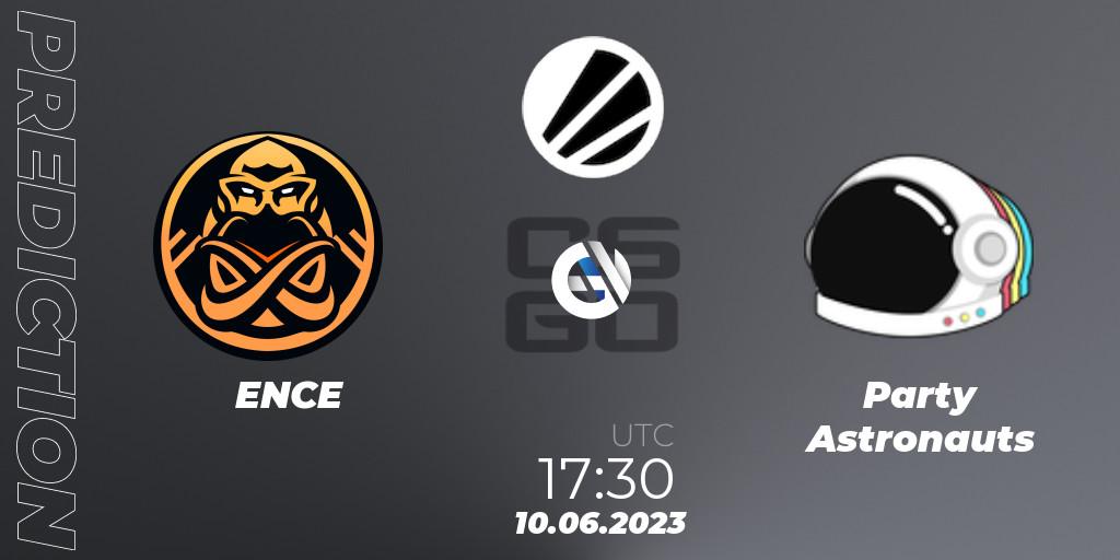 Prognose für das Spiel ENCE VS Party Astronauts. 10.06.23. CS2 (CS:GO) - ESL Challenger Katowice 2023