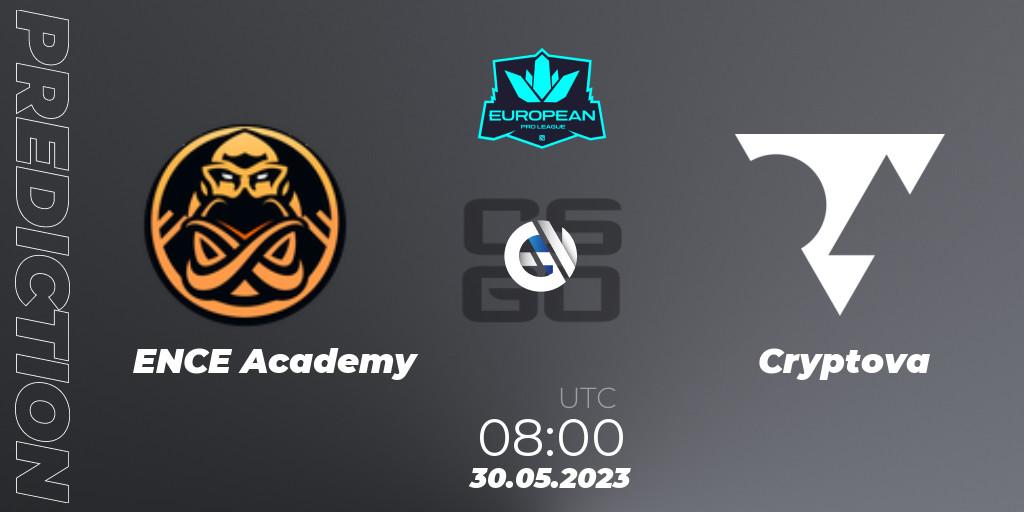 Prognose für das Spiel ENCE Academy VS Cryptova. 30.05.23. CS2 (CS:GO) - European Pro League Season 8