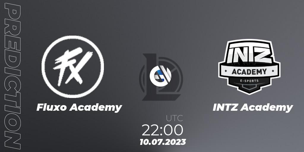 Prognose für das Spiel Fluxo Academy VS INTZ Academy. 10.07.23. LoL - CBLOL Academy Split 2 2023 - Group Stage