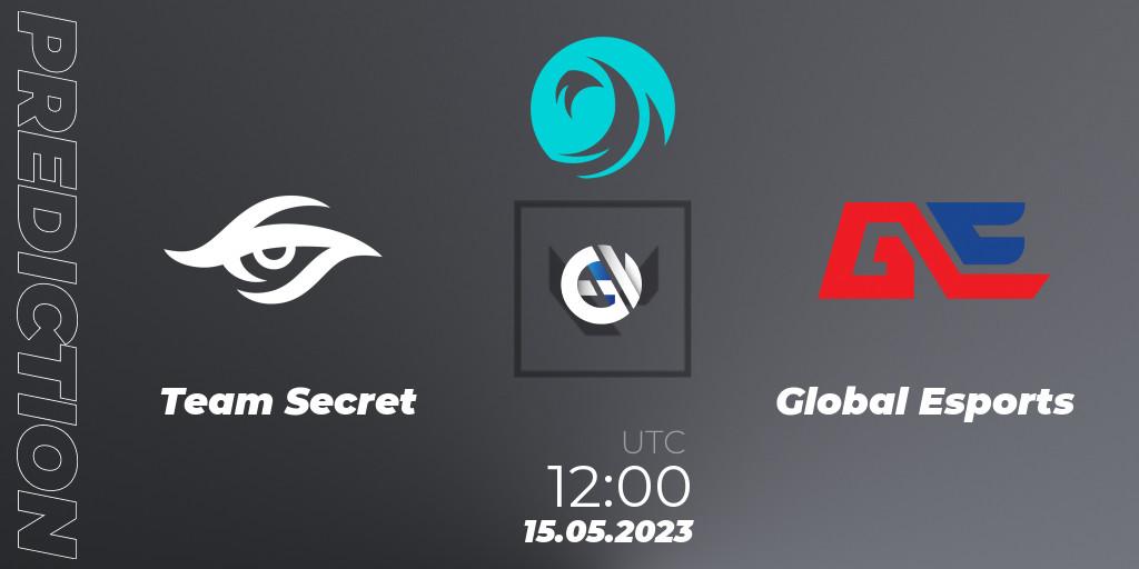 Prognose für das Spiel Team Secret VS Global Esports. 15.05.23. VALORANT - VCT 2023: Pacific League