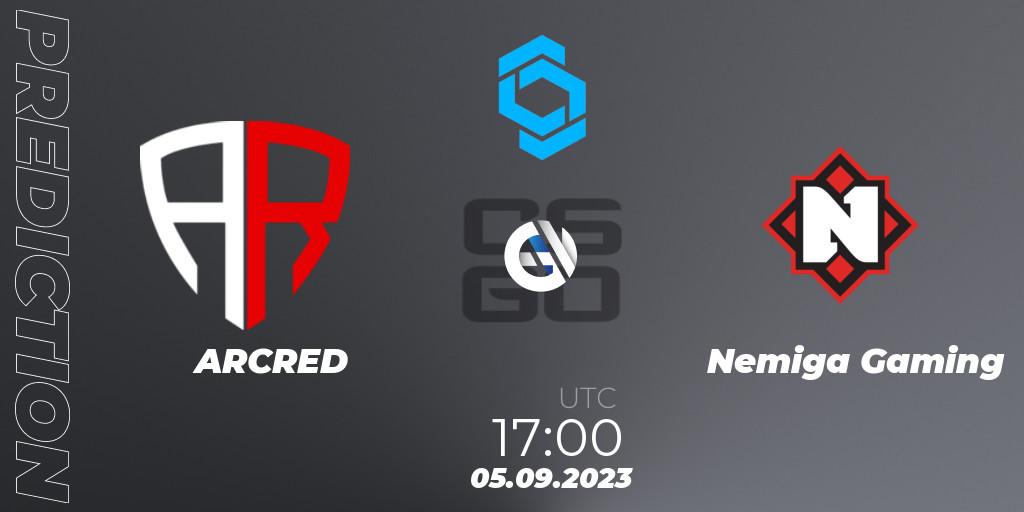 Prognose für das Spiel ARCRED VS Nemiga Gaming. 05.09.23. CS2 (CS:GO) - CCT East Europe Series #2: Closed Qualifier