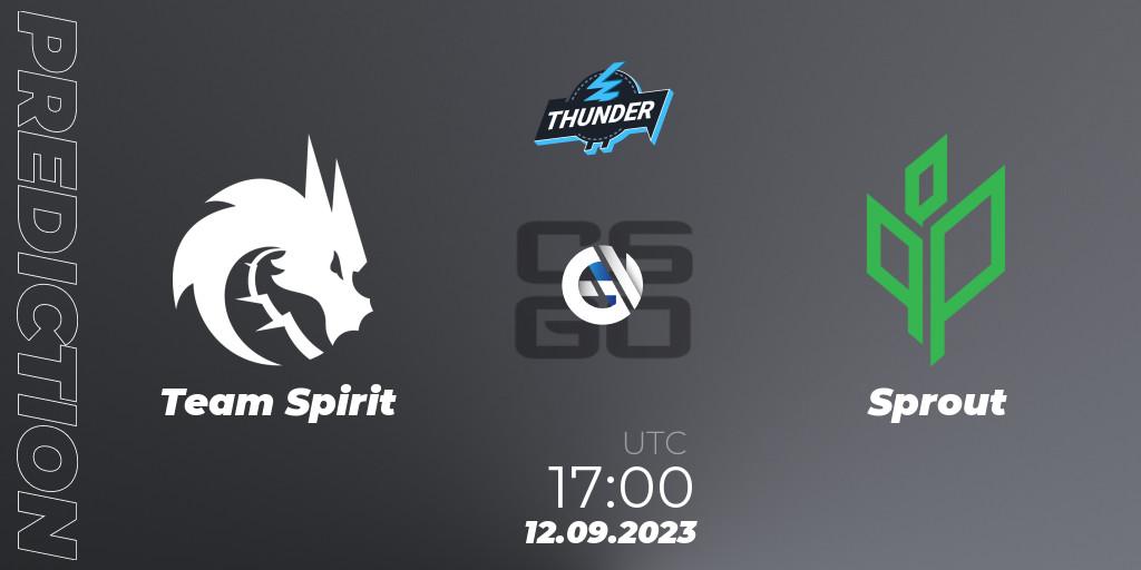Prognose für das Spiel Team Spirit VS Sprout. 12.09.23. CS2 (CS:GO) - Thunderpick World Championship 2023: European Series #2