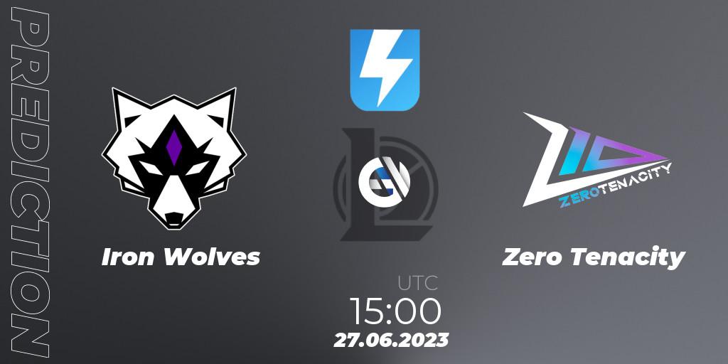Prognose für das Spiel Iron Wolves VS Zero Tenacity. 27.06.23. LoL - Ultraliga Season 10 2023 Regular Season