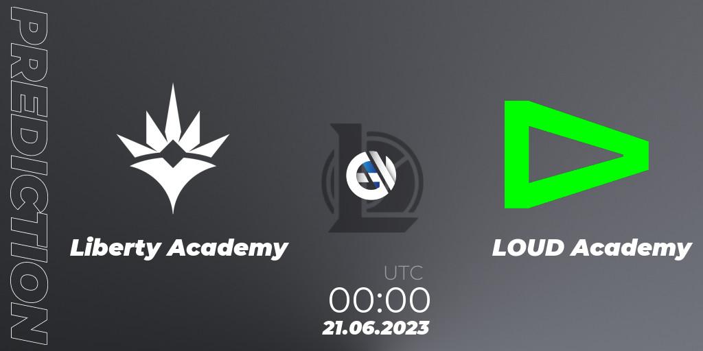 Prognose für das Spiel Liberty Academy VS LOUD Academy. 21.06.23. LoL - CBLOL Academy Split 2 2023 - Group Stage