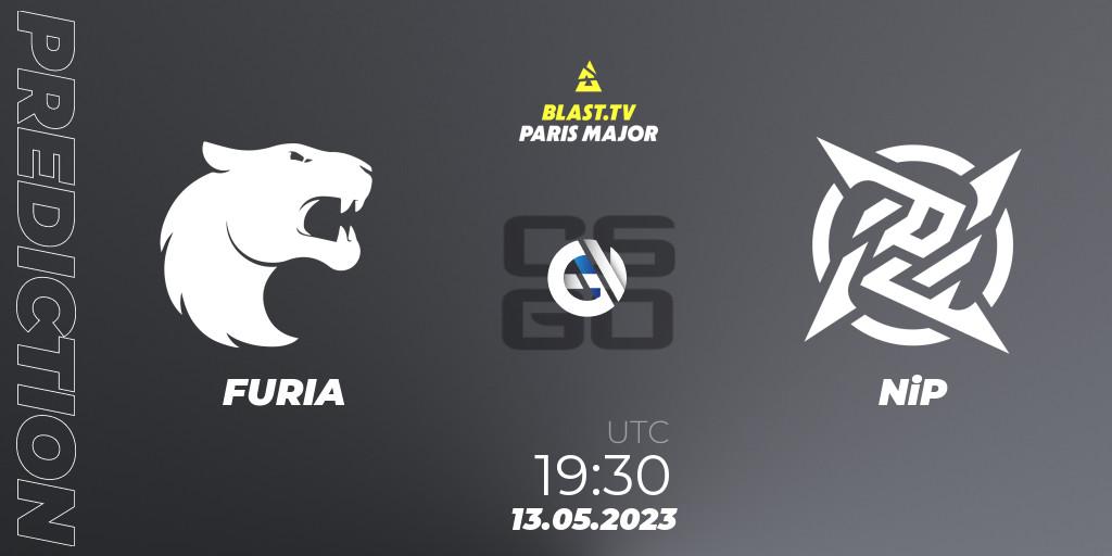 Prognose für das Spiel FURIA VS NiP. 13.05.2023 at 18:05. Counter-Strike (CS2) - BLAST Paris Major 2023