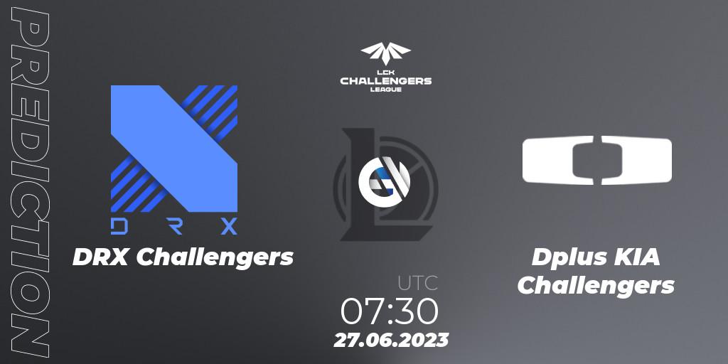 Prognose für das Spiel DRX Challengers VS Dplus KIA Challengers. 27.06.23. LoL - LCK Challengers League 2023 Summer - Group Stage