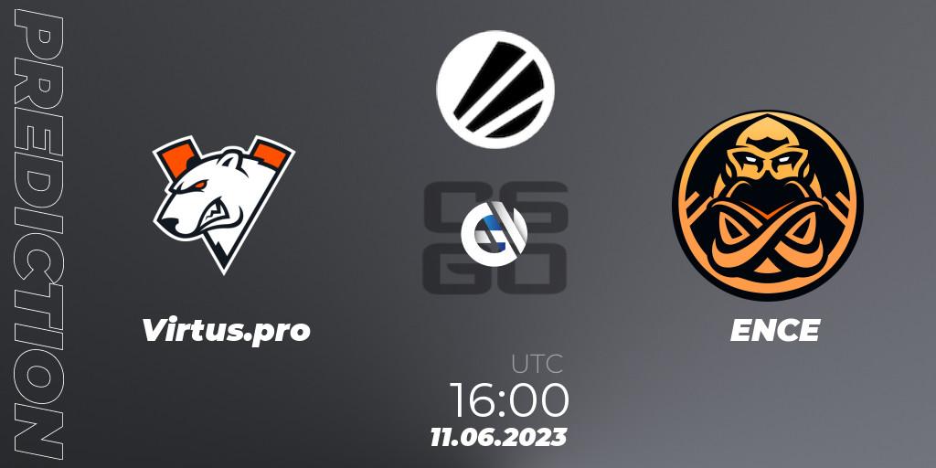 Prognose für das Spiel Virtus.pro VS ENCE. 11.06.23. CS2 (CS:GO) - ESL Challenger Katowice 2023