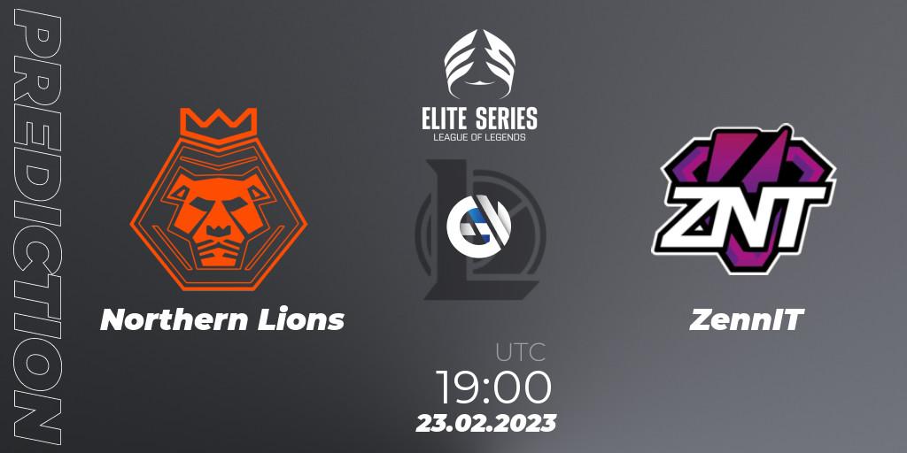 Prognose für das Spiel Northern Lions VS ZennIT. 23.02.2023 at 19:00. LoL - Elite Series Spring 2023 - Group Stage