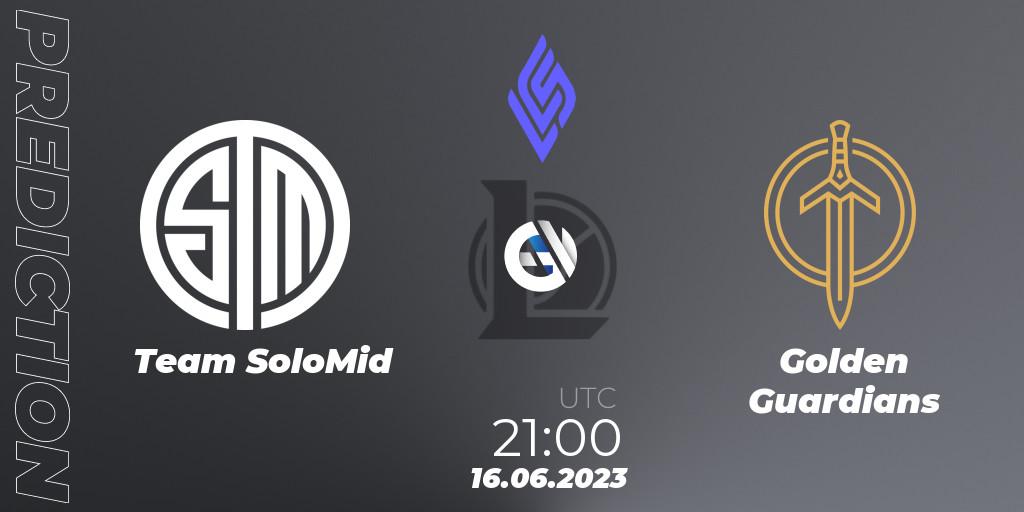 Prognose für das Spiel Team SoloMid VS Golden Guardians. 23.06.23. LoL - LCS Summer 2023 - Group Stage