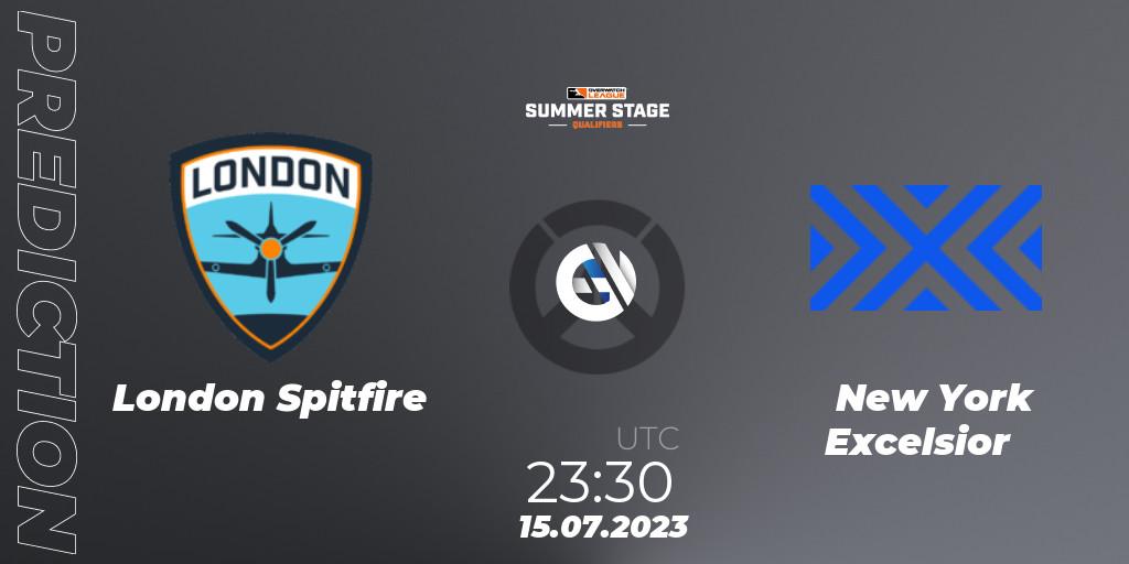 Prognose für das Spiel London Spitfire VS New York Excelsior. 16.07.23. Overwatch - Overwatch League 2023 - Summer Stage Qualifiers
