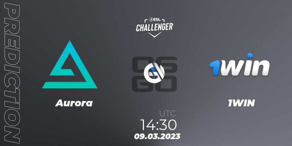 Prognose für das Spiel Aurora VS 1WIN. 09.03.2023 at 14:30. Counter-Strike (CS2) - ESL Challenger Melbourne 2023 Europe Closed Qualifier