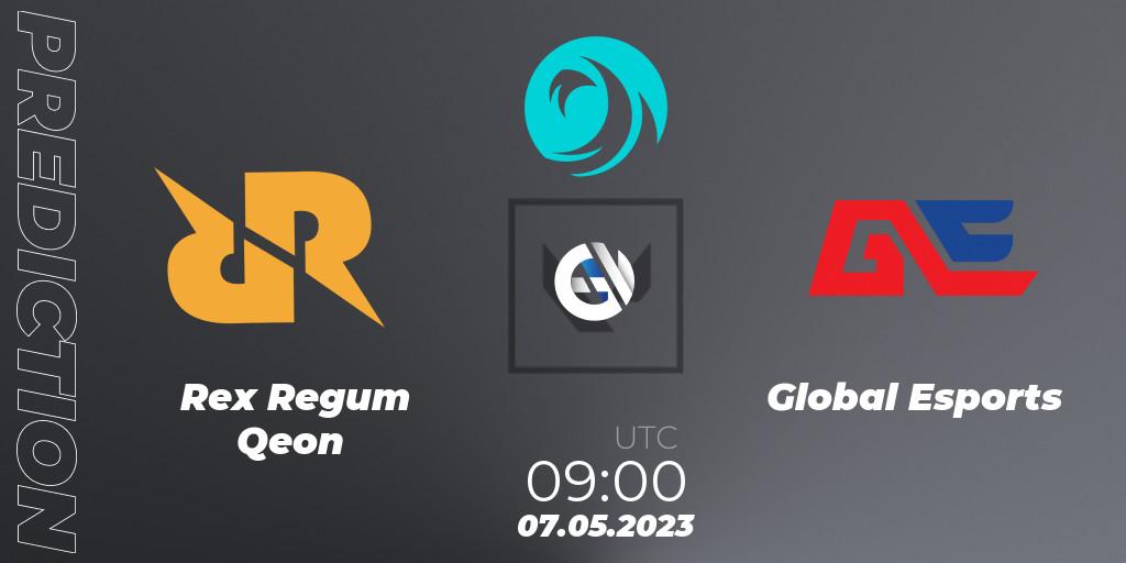 Prognose für das Spiel Rex Regum Qeon VS Global Esports. 07.05.23. VALORANT - VCT 2023: Pacific League