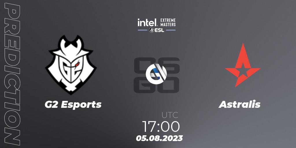 Prognose für das Spiel G2 Esports VS Astralis. 05.08.23. CS2 (CS:GO) - IEM Cologne 2023