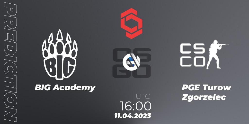 Prognose für das Spiel BIG Academy VS PGE Turow Zgorzelec. 11.04.2023 at 16:00. Counter-Strike (CS2) - CCT Central Europe Series #6: Closed Qualifier