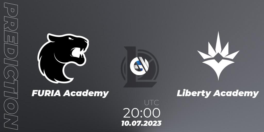Prognose für das Spiel FURIA Academy VS Liberty Academy. 10.07.23. LoL - CBLOL Academy Split 2 2023 - Group Stage