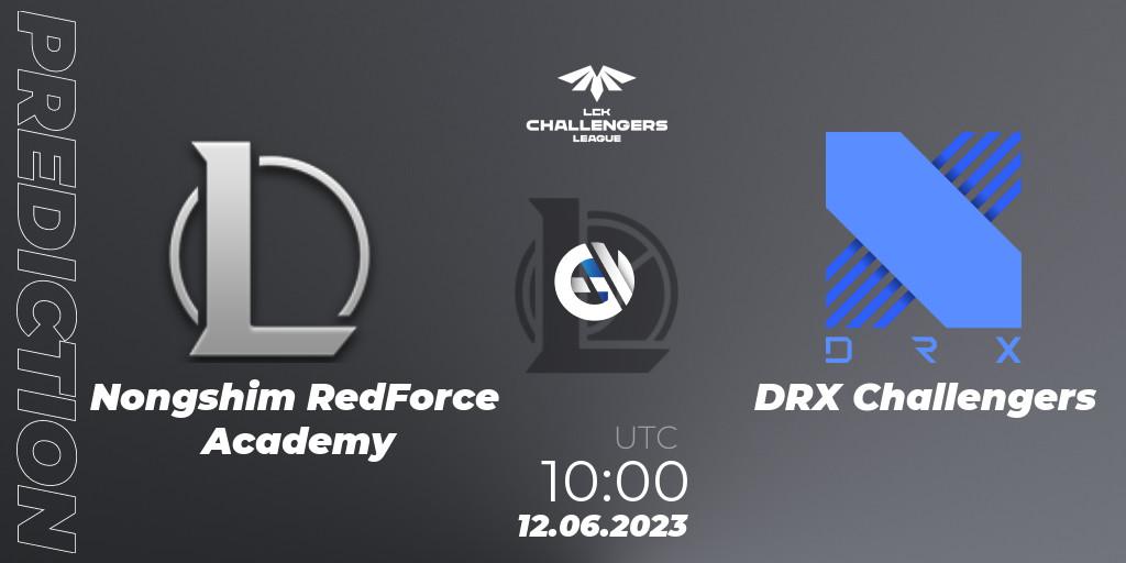 Prognose für das Spiel Nongshim RedForce Academy VS DRX Challengers. 12.06.23. LoL - LCK Challengers League 2023 Summer - Group Stage