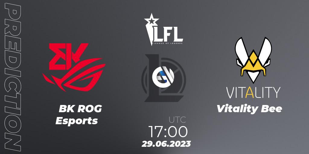Prognose für das Spiel BK ROG Esports VS Vitality Bee. 29.06.2023 at 17:00. LoL - LFL Summer 2023 - Group Stage