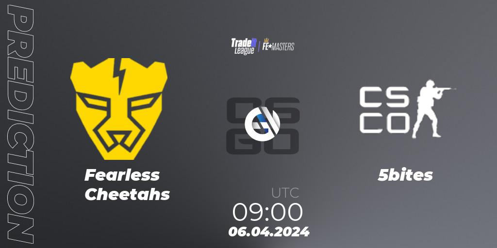 Prognose für das Spiel Fearless Cheetahs VS 5bites. 06.04.24. CS2 (CS:GO) - Tradeit League FE Masters #2