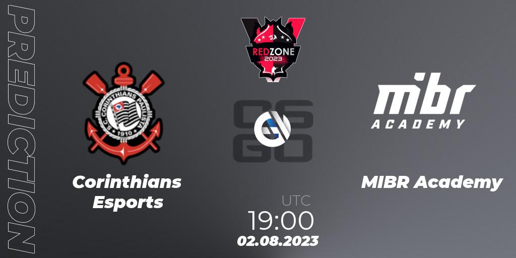 Prognose für das Spiel Corinthians Esports VS MIBR Academy. 02.08.2023 at 19:00. Counter-Strike (CS2) - RedZone PRO League Season 5