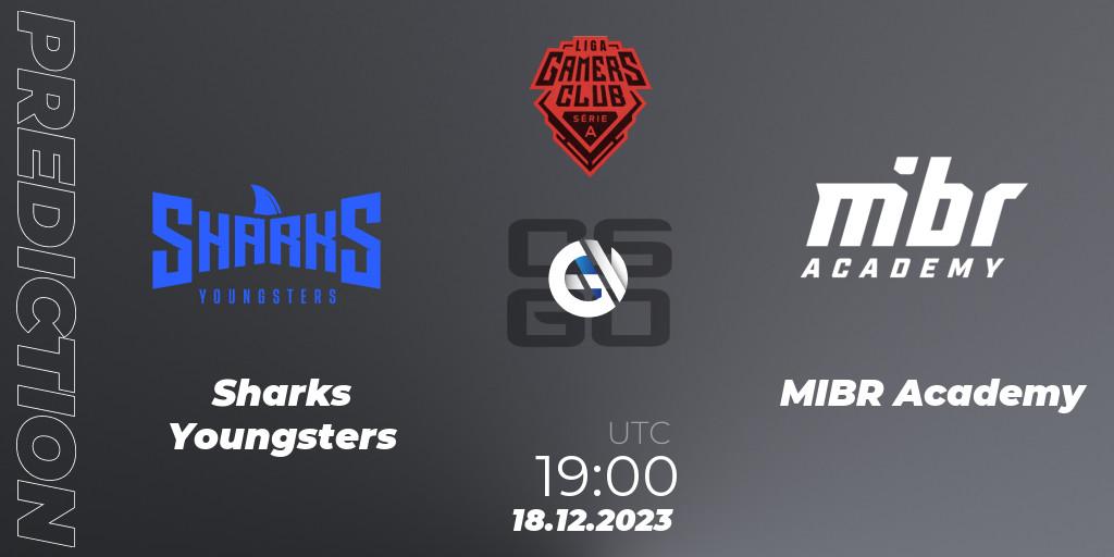 Prognose für das Spiel Sharks Youngsters VS MIBR Academy. 18.12.2023 at 19:00. Counter-Strike (CS2) - Gamers Club Liga Série A: December 2023