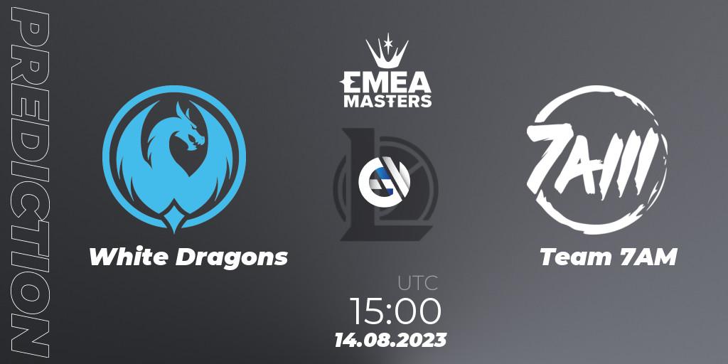 Prognose für das Spiel White Dragons VS Team 7AM. 14.08.23. LoL - EMEA Masters Summer 2023