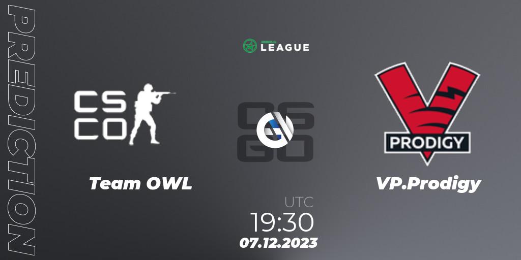 Prognose für das Spiel Team OWL VS VP.Prodigy. 07.12.23. CS2 (CS:GO) - ESEA Season 47: Main Division - Europe