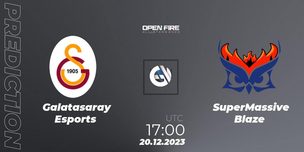Prognose für das Spiel Galatasaray Esports VS SuperMassive Blaze. 20.12.23. VALORANT - Open Fire All Stars 2023