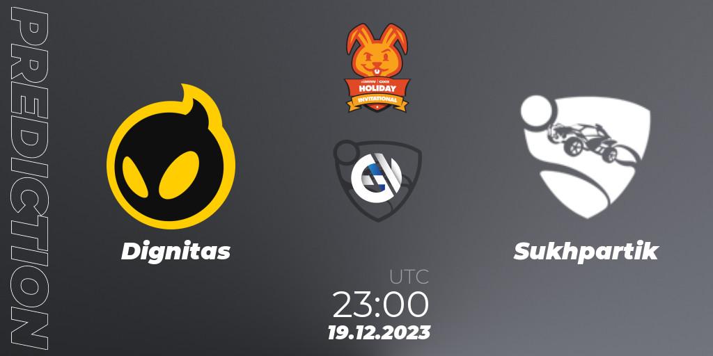 Prognose für das Spiel Dignitas VS Sukhpartik. 19.12.2023 at 23:00. Rocket League - OXG Holiday Invitational
